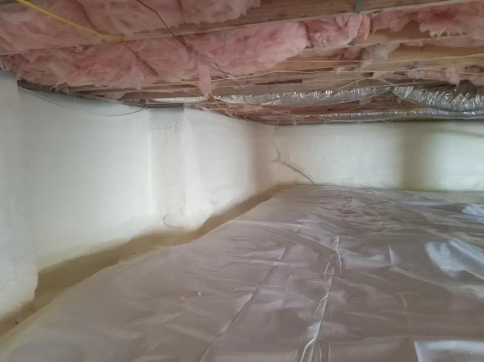 Crawl space encapsulation with closed-cell spray foam for Spray Foam Roofing in Dalhart