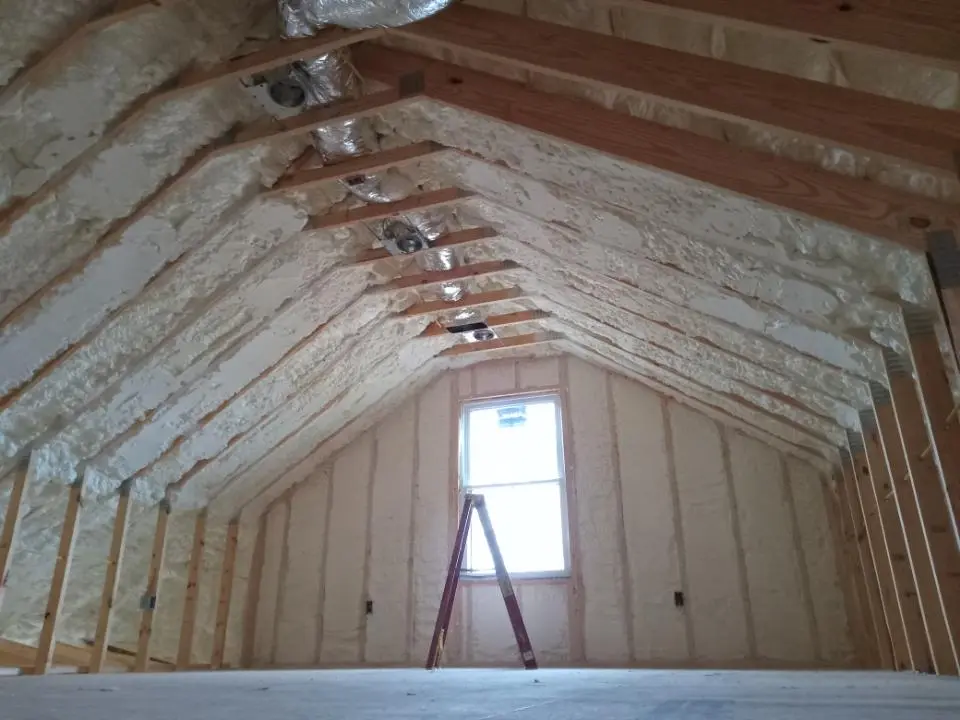 Spray foam roofing application for Crawl Space Insulation project in Dalhart